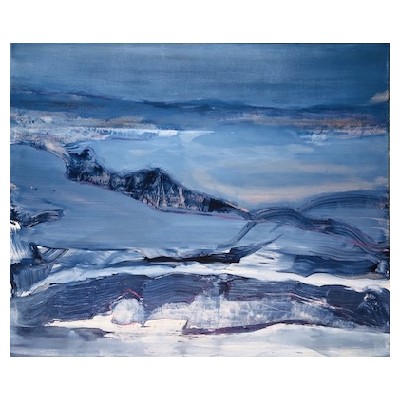 Landschaft 9, Acryl auf Leinwand, 120x100 cm