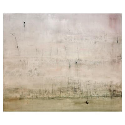 Landschaft 4, Acryl und Tusche auf Leinwand, 120x100 cm